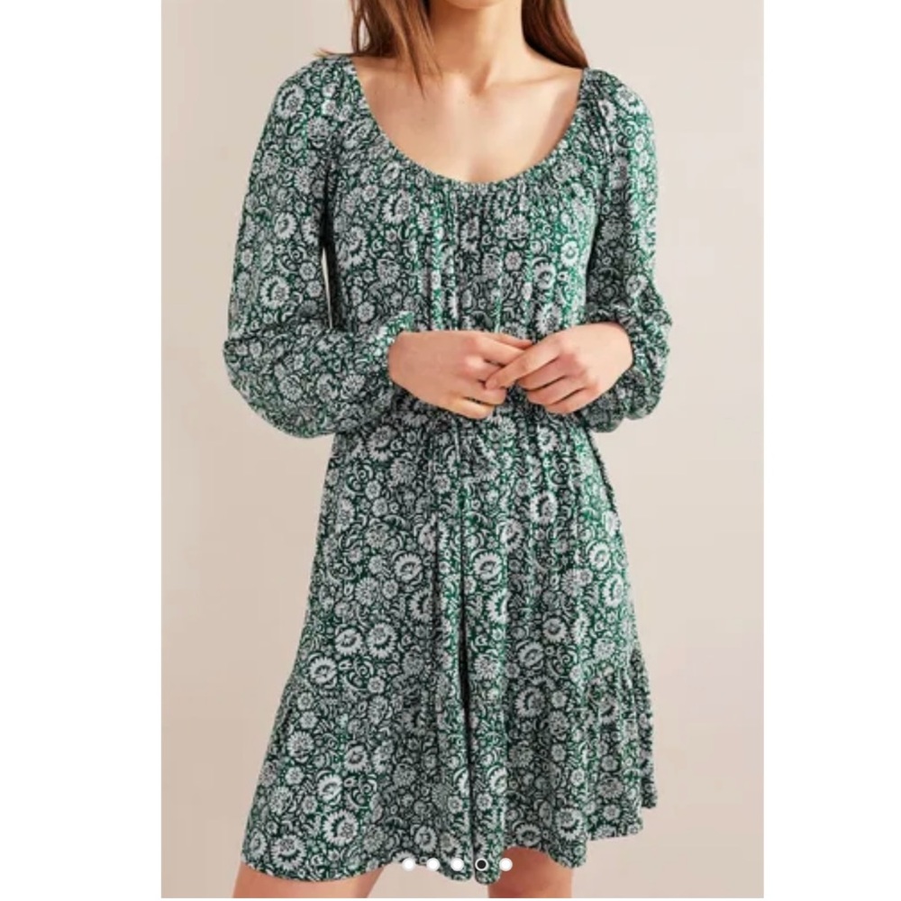 Boden Scoop Tiered Jersey Mini Dress NEW in bag, with tags US6R/UK10R